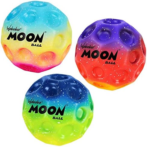 דברים מהנים מהדורת שיפוע בולב של Waboba Moon Ball | 3 חבילות חבילה של כדור קופצני | מאניה בול